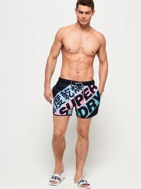 NWOT Superdry Men’s Echo Racer Swim Shorts